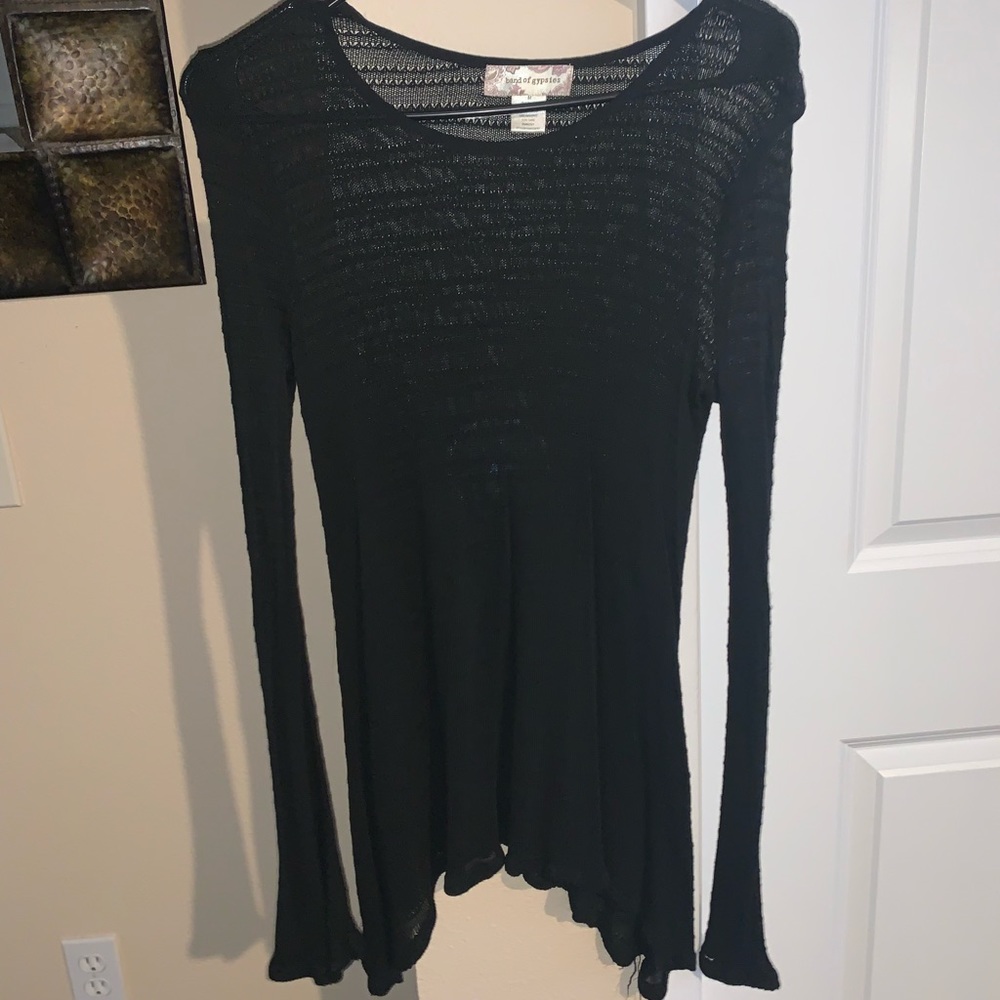 Black long sleeve blouse